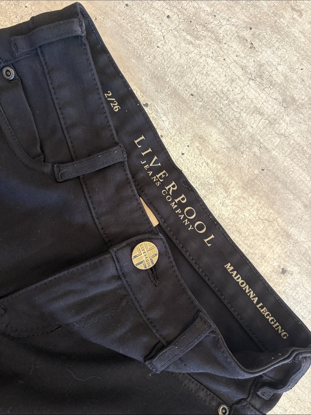 Liverpool black jean jegging/legging - Picture 5 of 9